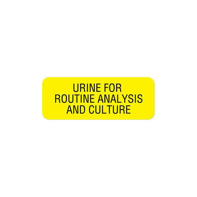 Laboratory Label, Urine, W5/16