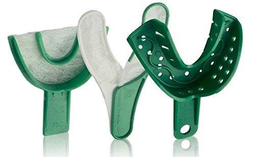 COE® Disposable Spacer Impression Trays – Perforated, Green, 12/Bag