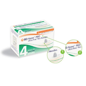 BD Nano™ PRO, Ultra-Fine™ Pen Needles, 32G x 4mm