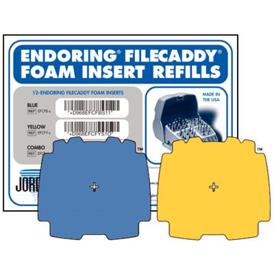 Endoring® FileCaddy™ Foam Inserts, 12/Pkg