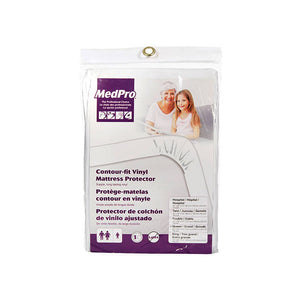 MedPro® Mattress Protector, Vinyl, Contour Fit, Queen, W60