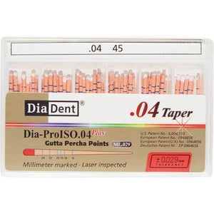 Dia-Pro ISO GT™ Taper Gutta Percha Points – MI.029, 60/Box