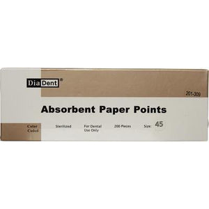 Absorbent Paper Points – Cell Pack, ISO Sizes, 200/Box