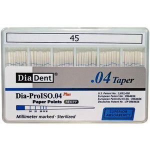 Dia-ProISO GT Paper Points – 0.04 Taper, Spillproof Packaging, 100/Pkg