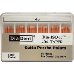 Dia-ISO GT™ Gutta Percha Points – 0.04 Taper, Slide Package 60/Box