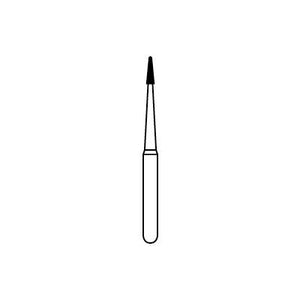 Solo Diamond™ Single-Use Diamond Burs – FG, Fine, Red, Cone Point End, 25/Pkg