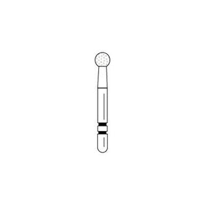 Two Striper® Diamond Burs – FG, Coarse, Green, Round End, 5/Pkg