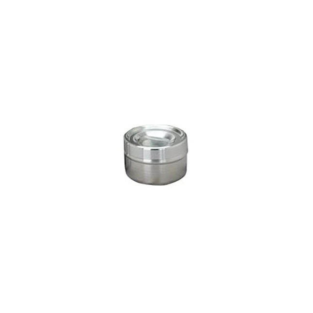 Dressing Jar, with Slip-Over Cover, Stainless Steel, H5-1/2