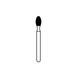 Solo Diamond™ Single-Use Diamond Burs – FG, Fine, Red, Football Point End, 25/Pkg