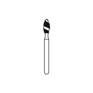 Solo Diamond™ Single-Use Diamond Burs – FG, Coarse, Green, Cylinder Round End, 25/Pkg