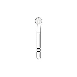 Two Striper® Diamond Burs – FG, Coarse, Green, Round End, 5/Pkg