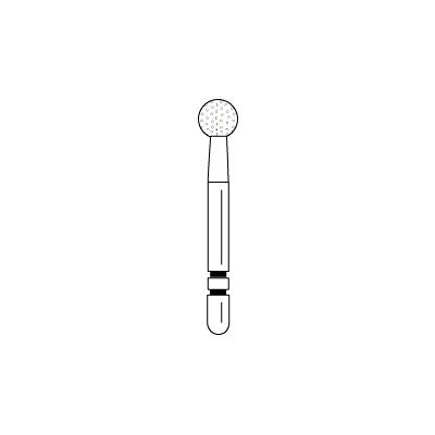 Two Striper® Diamond Burs – FG, Coarse, Green, Round End, 5/Pkg