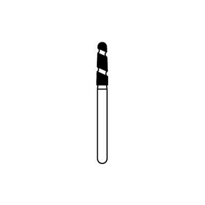 Solo Diamond™ Single-Use Diamond Burs – FG, Coarse, Green, Cylinder Round End, 25/Pkg