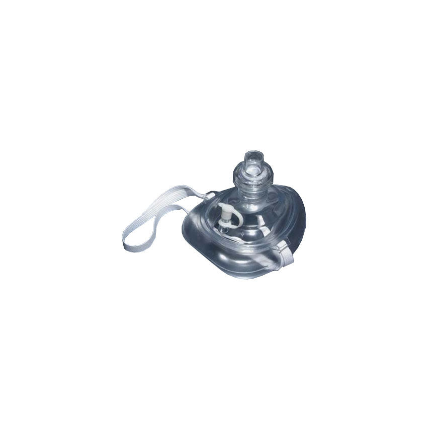 Facemask, with O2, Headstrap and One Way Valve