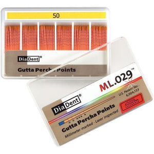 Millimeter Marked and Laser Inspected Gutta Percha Points – Gutta Percha ISO ML.029, 120/Box