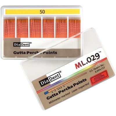 Millimeter Marked and Laser Inspected Gutta Percha Points – Gutta Percha ISO ML.029, 120/Box