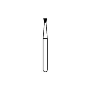 Solo Diamond™ Single-Use Diamond Burs – FG, Medium, Blue, Inverted Cone, Flat End, # 805, 0.9 mm Head Length, 1.2 mm Head Diameter, 25/Pkg