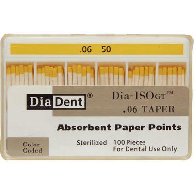 Dia-ISO GT™ Absorbent Paper Points – 0.06 Taper, ISO-GT, 100/Pkg