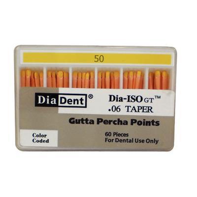 Dia-ISO GT™ Gutta Percha Points – 0.06 Taper, 60/Box