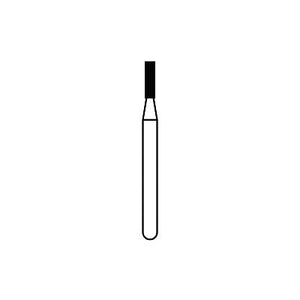 Solo Diamond™ Single-Use Diamond Burs – FG, Medium, Blue, Cylinder Flat End, # 835, 4.0 mm Head Length, 1.0 mm Head Diameter, 25/Pkg