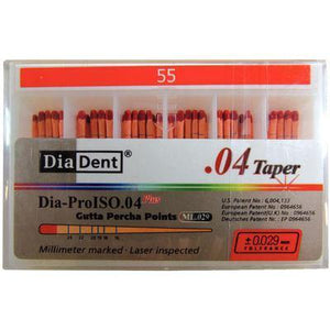 Dia-Pro ISO GT™ Taper Gutta Percha Points – MI.029, 60/Box