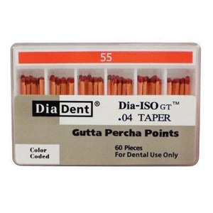 Dia-ISO GT™ Gutta Percha Points – 0.04 Taper, Slide Package 60/Box