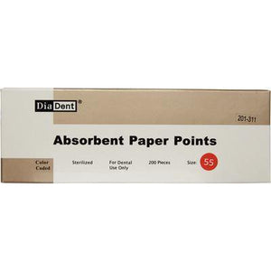 Absorbent Paper Points – Cell Pack, ISO Sizes, 200/Box