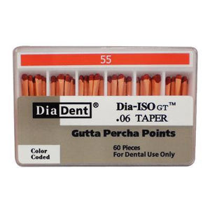 Dia-ISO GT™ Gutta Percha Points – 0.06 Taper, 60/Box