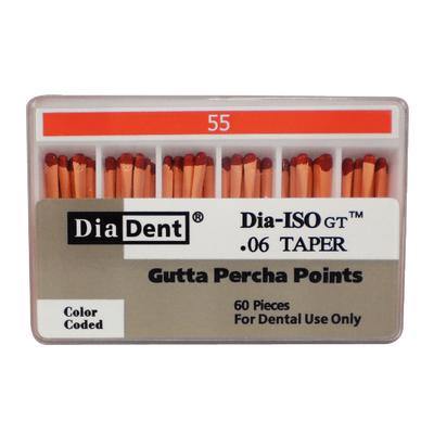 Dia-ISO GT™ Gutta Percha Points – 0.06 Taper, 60/Box