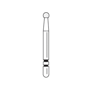 Two Striper® Diamond Burs – FG, Coarse, Green, Round End, 5/Pkg