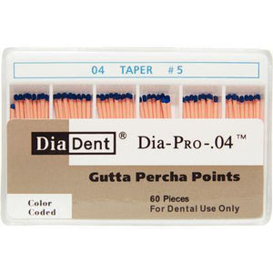 Dia-PRO™ Gutta Percha Points – 0.04 Taper, 60/Box