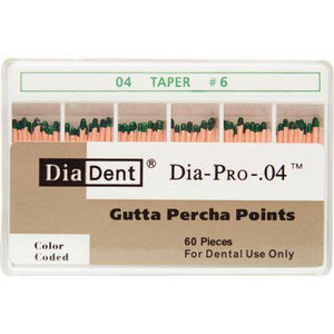 Dia-PRO™ Gutta Percha Points – 0.04 Taper, 60/Box
