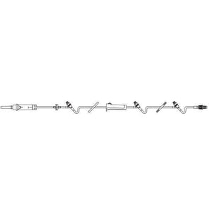 CONTINU-FLO Solution Set, Non-Vented, 3 CLEARLINK Luer Activated Valves, Backcheck Valve. 60 drops/mL. 105