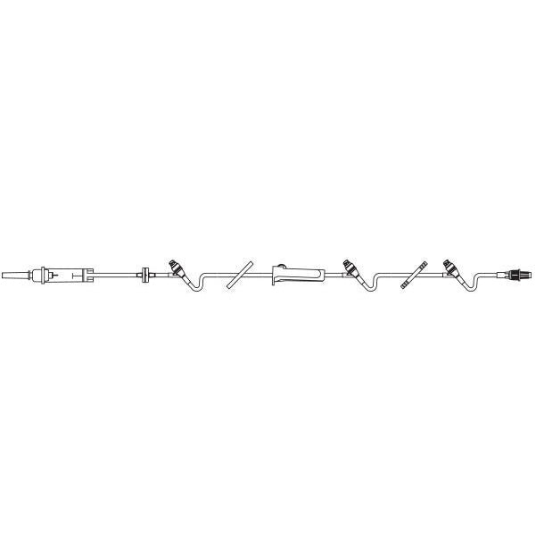 CONTINU-FLO Solution Set, Non-Vented, 3 CLEARLINK Luer Activated Valves, Backcheck Valve. 60 drops/mL. 105