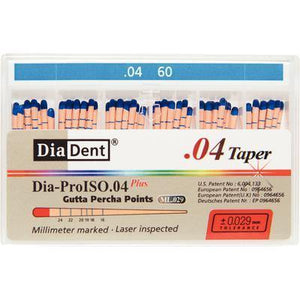 Dia-Pro ISO GT™ Taper Gutta Percha Points – MI.029, 60/Box