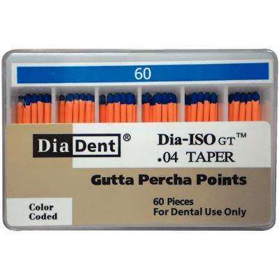 Dia-ISO GT™ Gutta Percha Points – 0.04 Taper, Slide Package 60/Box
