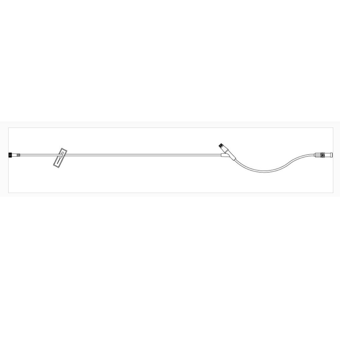 Extension Set, Macrobore, Clave™ Y-Site, 8
