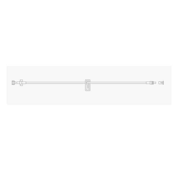 Extension Set Microbore Amber Slide Clamp(s) Fixed Male Luer Lock