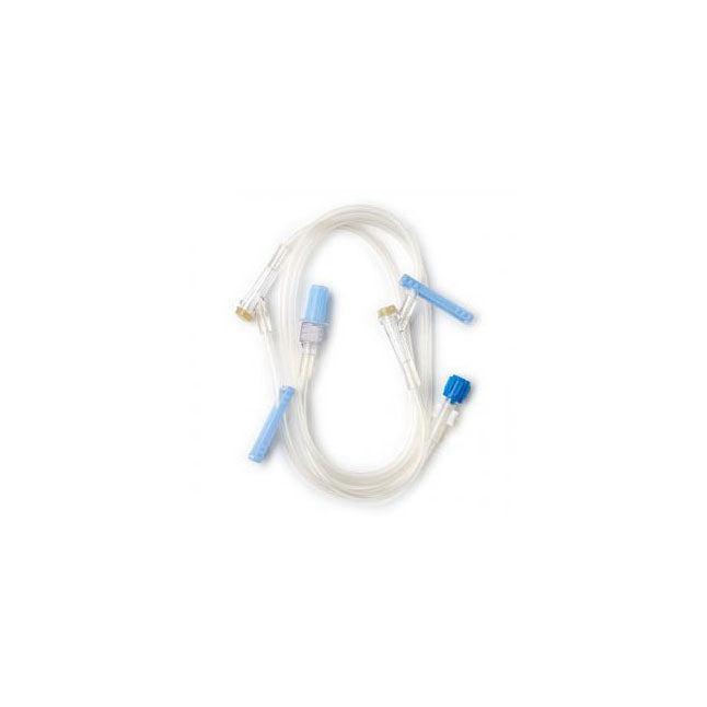 Extension Set, with 2 Luer activated valve, Male Luer lock adapter