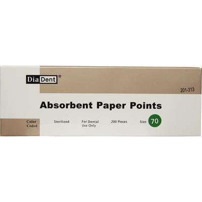 Absorbent Paper Points – Cell Pack, ISO Sizes, 200/Box