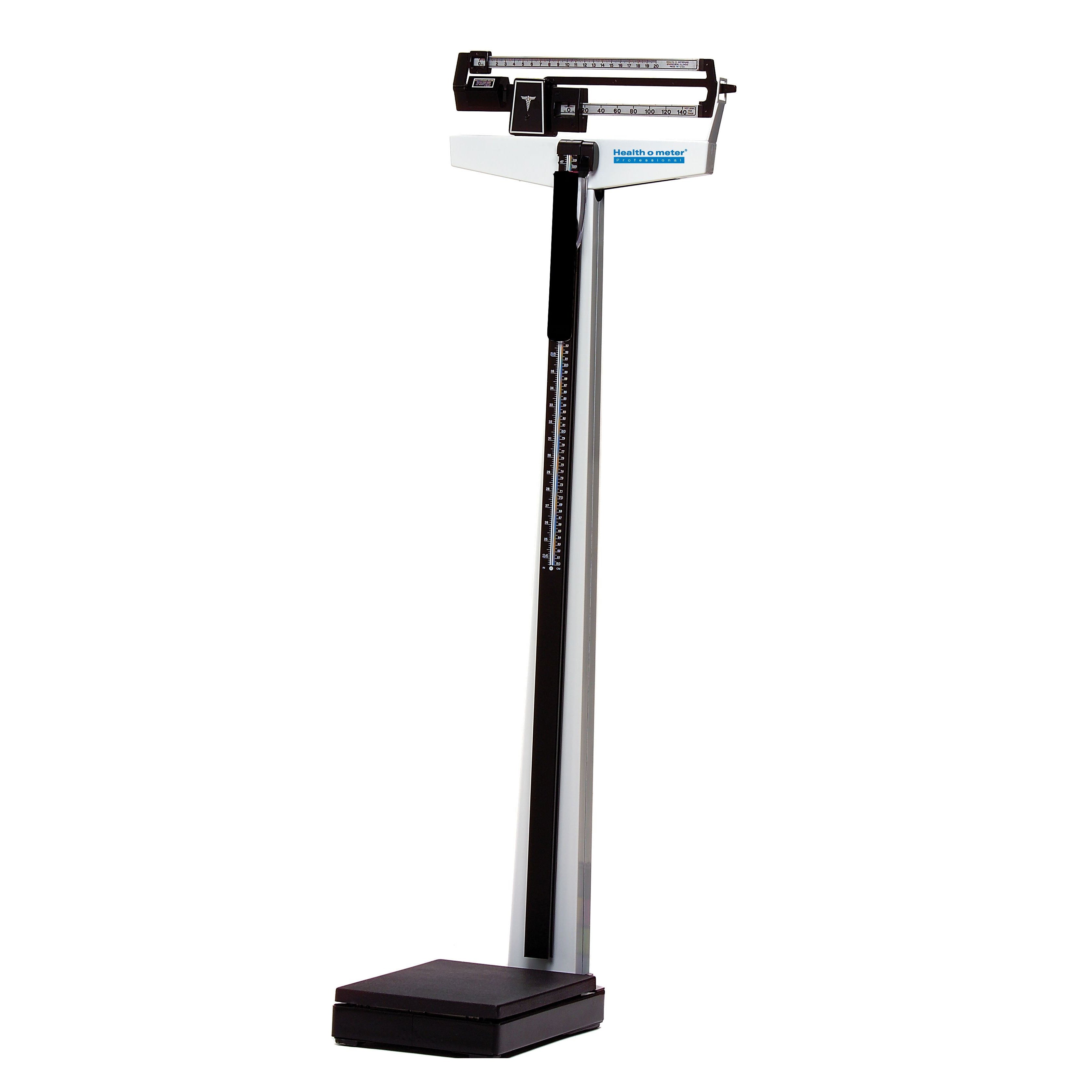 Mechanical Beam Scale with Rotating Poise Bars