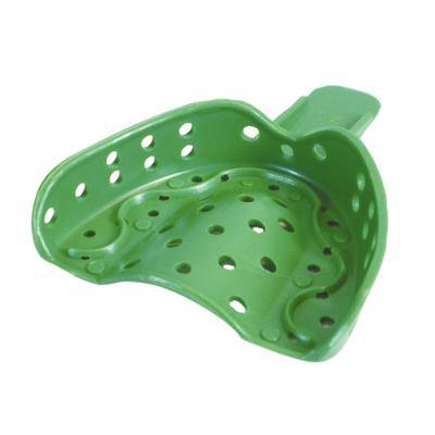 COE® Disposable Spacer Impression Trays – Perforated, Green, 12/Bag