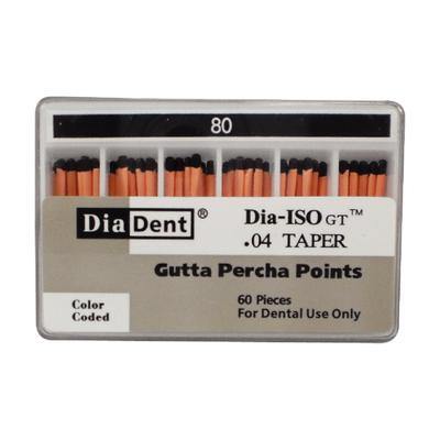Dia-ISO GT™ Gutta Percha Points – 0.04 Taper, Slide Package 60/Box