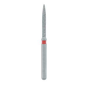 Diamond Burs for Zirconium Oxide – FG, Flame, 1.2 mm Head Diameter, 5/Pkg