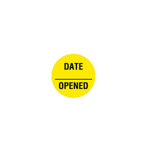 Expiration Label, Fluorescent Yellow