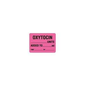 IV Medication Additive Label, Fluorescent Pink