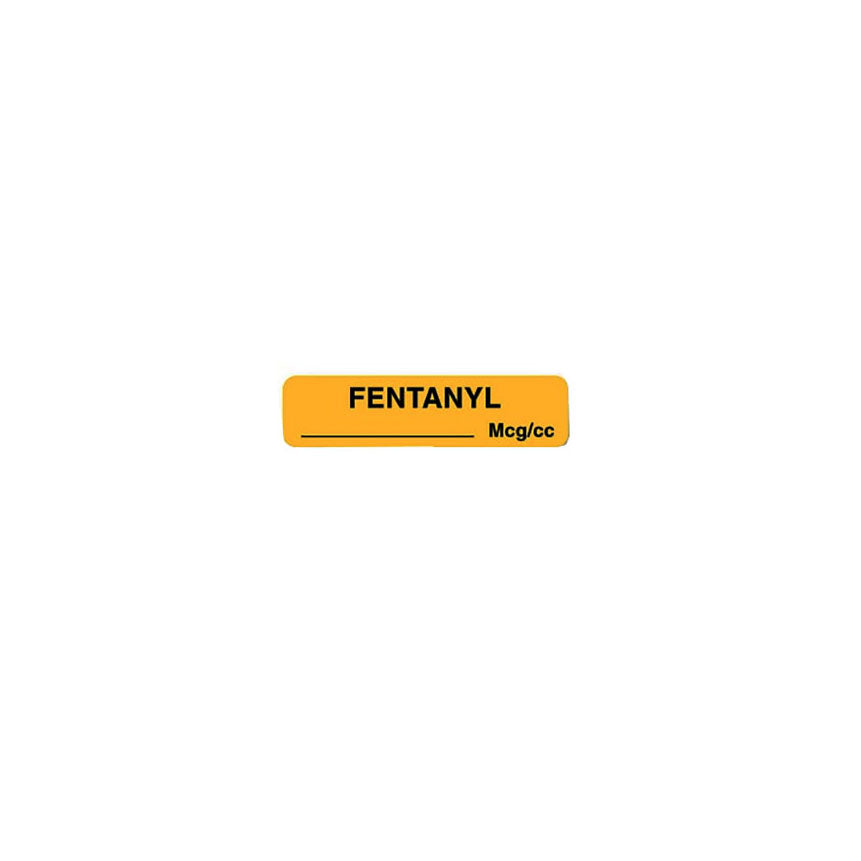 Anesthesia Label, W1-1/4