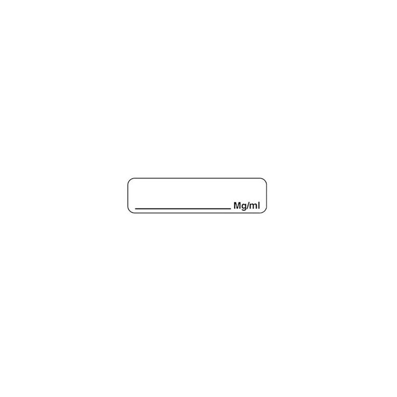 Anesthesia Label, W1-1/4