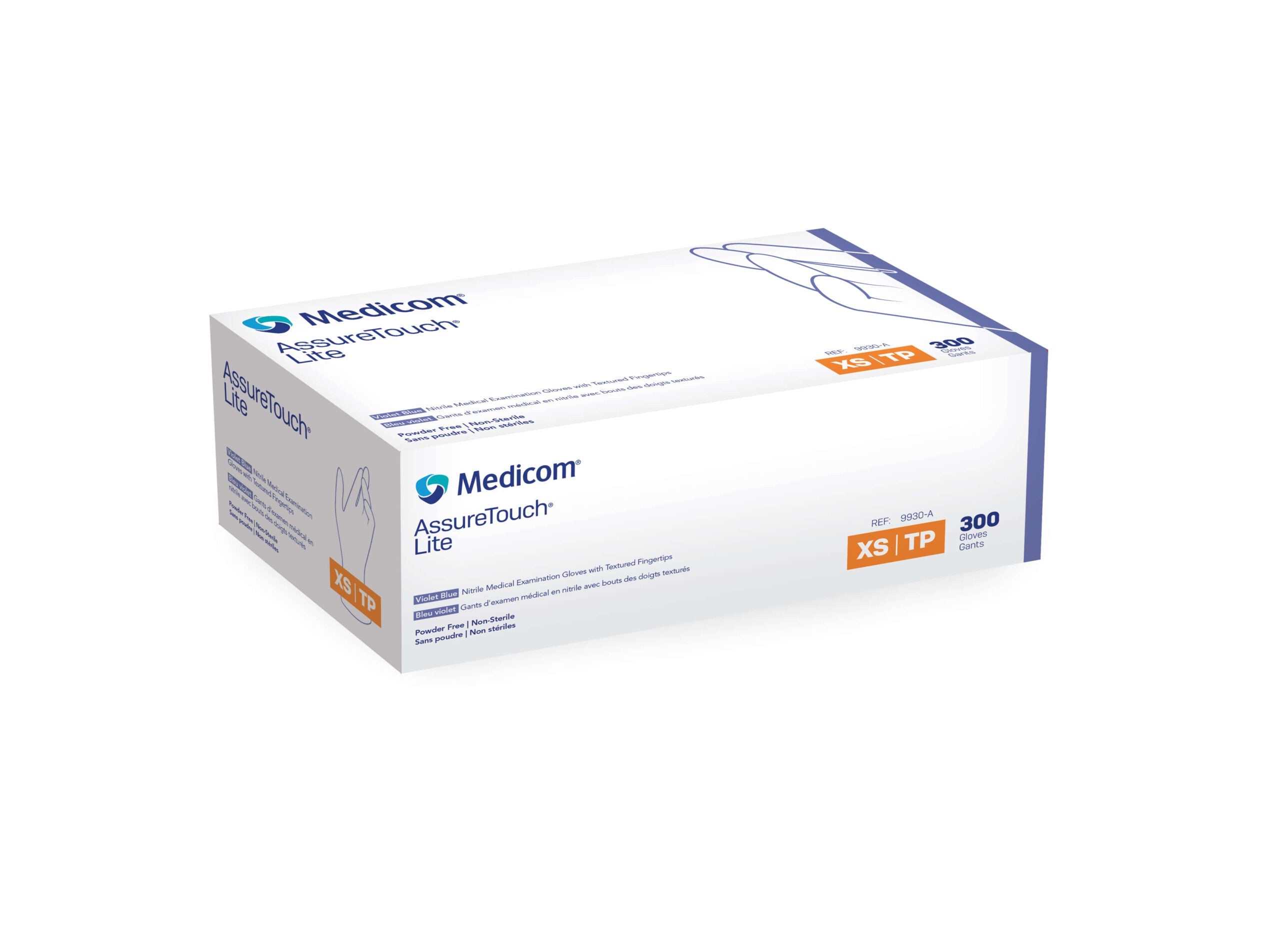 AssureTouch™ Lite Nitrile Medical Examination Gloves - 300/Box