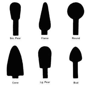Faskut® Mounted Abrasive Points – 7, Large Pear